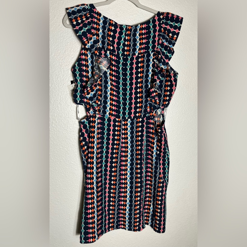 Bar III retro‎ cut out dress women's cocktail 70's fun party NWT - Picture 7 of 7